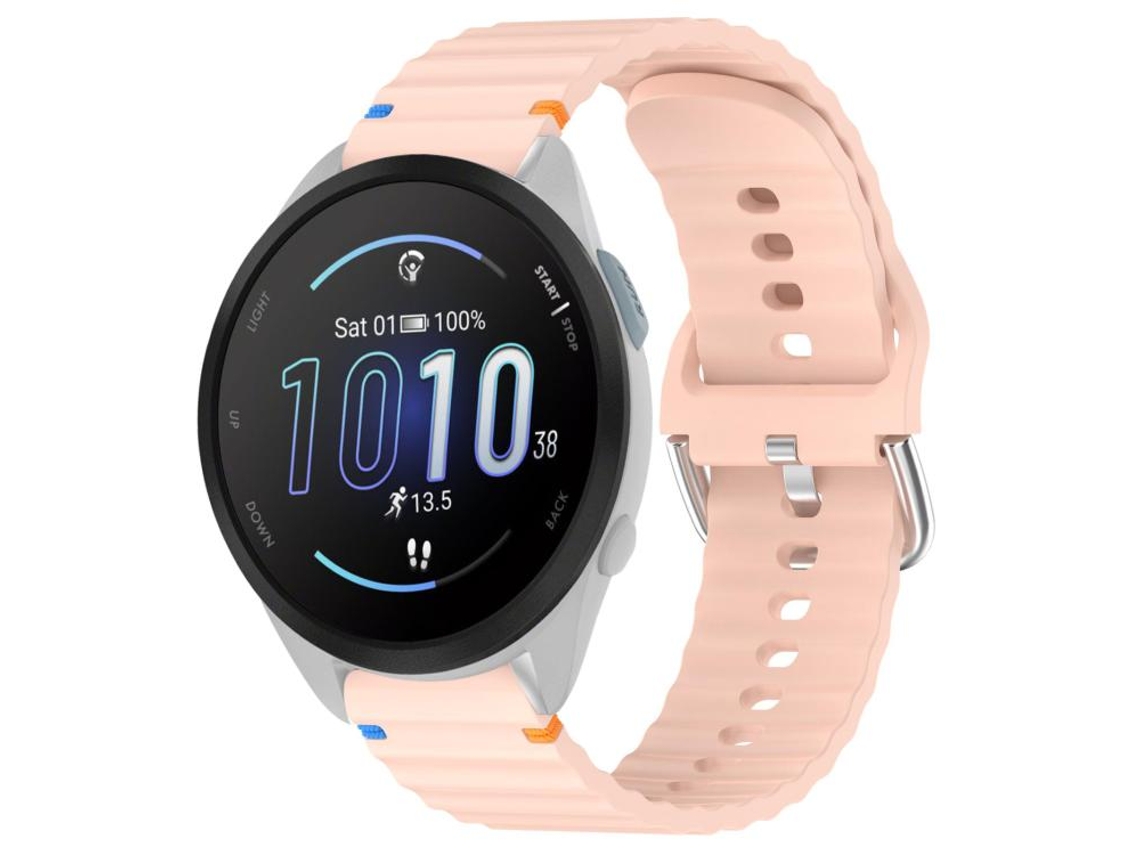 Bracelete Garmin Forerunner 165 Silicone Grão Ondulado de 20mm XIAOMOYU