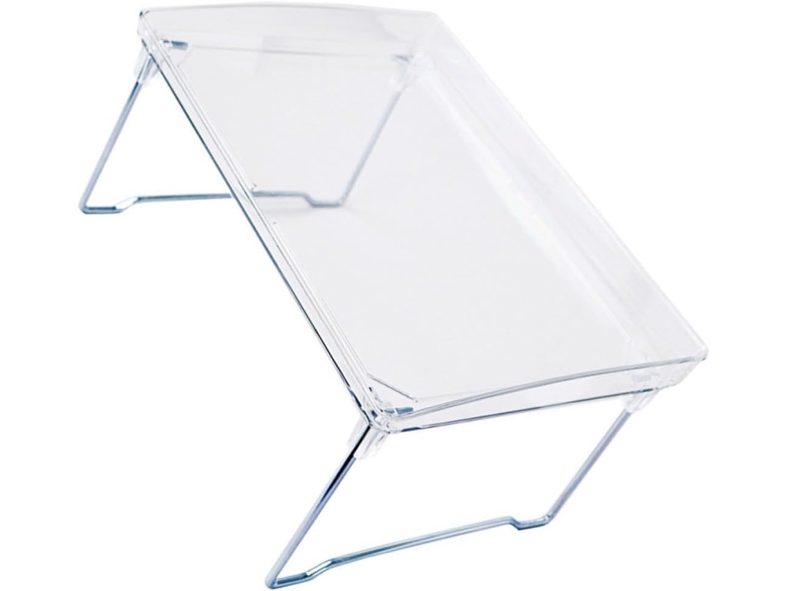 Organizador De Prateleiras Empilhável Para Armário, Banheiro E Mesa, Feito De Plástico E Metal