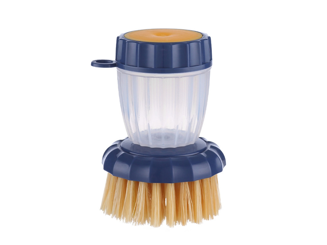 Escova de panelas com dispenser de detergente de pressão sisal multifuncional para cozinha S/MARCA
