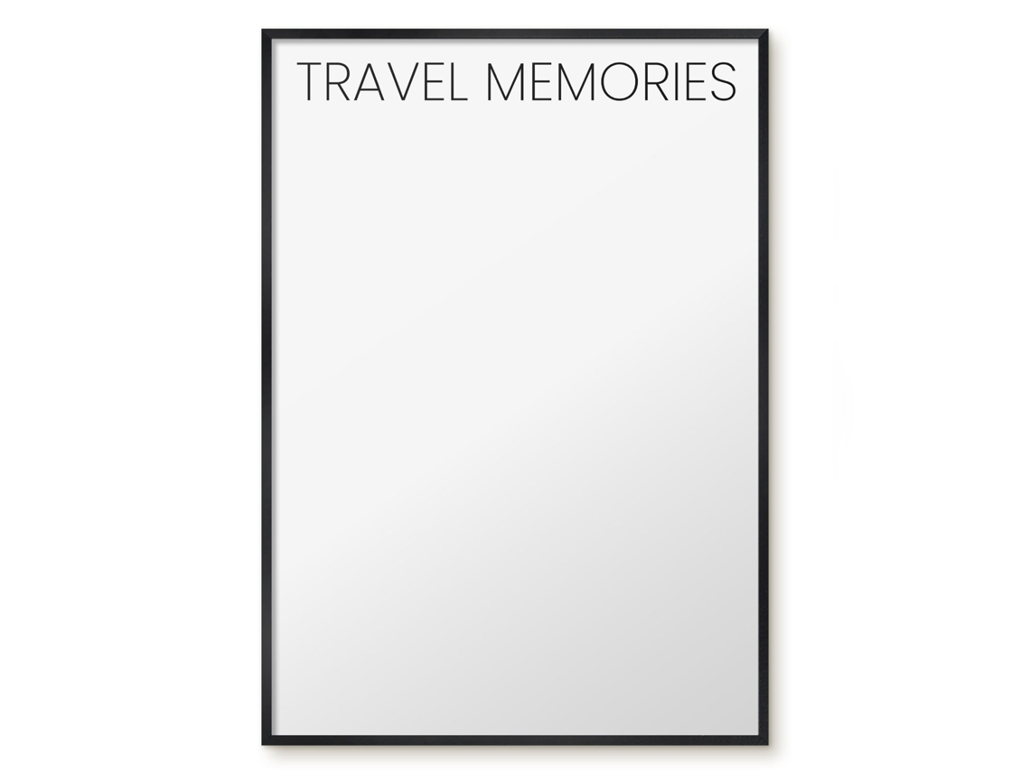 Magnetic Board Travel Memories For The Living Room Espelharte (70x100 Cm)