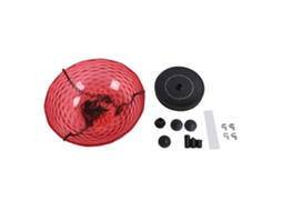 Bebedouro para pássaros com fonte solar pendente 23,5cm em plástico para jardim | S/MARCA