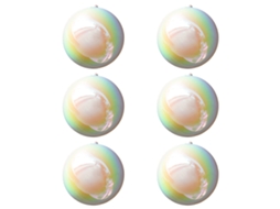 Laxiscreed Bolas Coloridas Transparentes De 6cm – Pack De 6 De Alta Qualidade Para Decoração