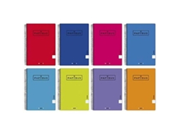 Cadernos Espiral, Unipaper, Papyrus 01, Uniclasic, Pacote com 10, 80 Folhas, 90 G Cores Sortidas BRILVIBERA