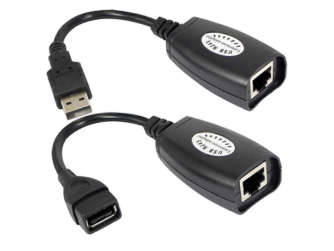 Cabo Extensor Usb Para Rj45 Lan, Adaptador Extensor Usb Para Porta De Rede. Aquaforge