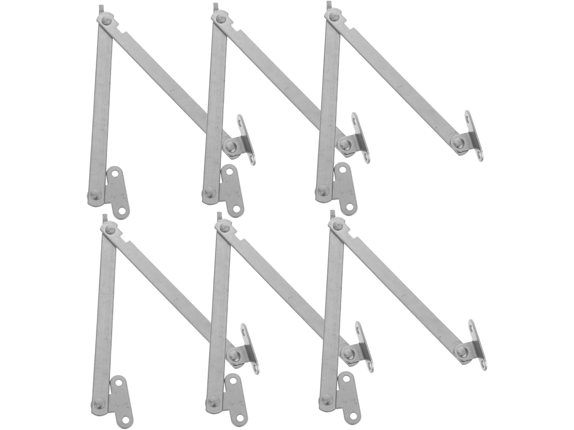 Kallory Conjunto De 6 Dobradiças Suporte Dobráveis Com Fechamento Suave E Alta Resistência Para Cômodas, Caixas De