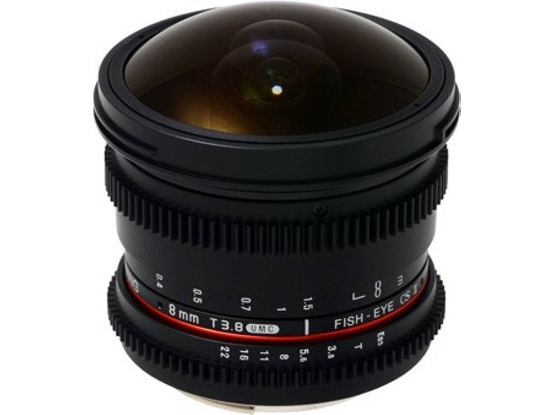Objetiva SAMYANG 8MM T3.8 VDSLR (Encaixe: Nikon F - Abertura: f/22 - f/3.8 )