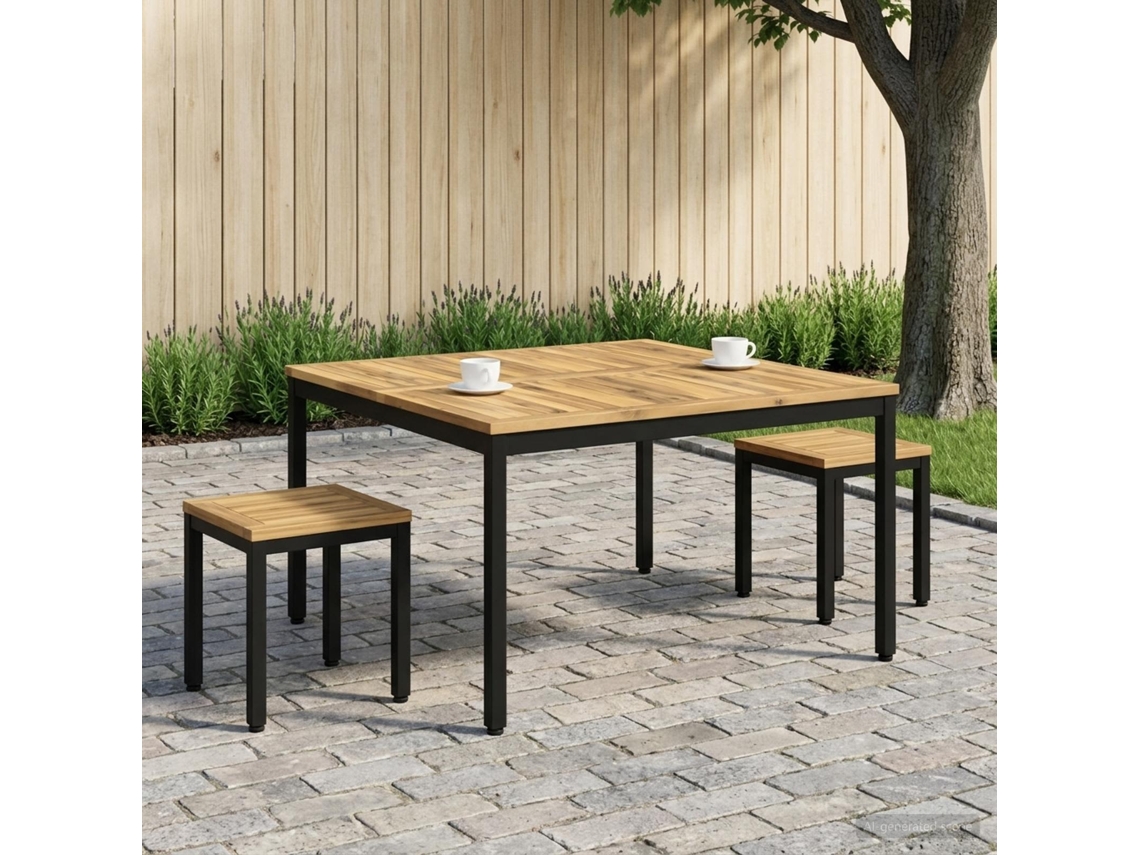 Vidaxl Mesa De Centro Branco E Preto 100 X 100,5 X 45 Cm