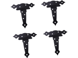Conjunto De 4 Dobradiças Ferro Reforçado Para Portas Celeiro, Com