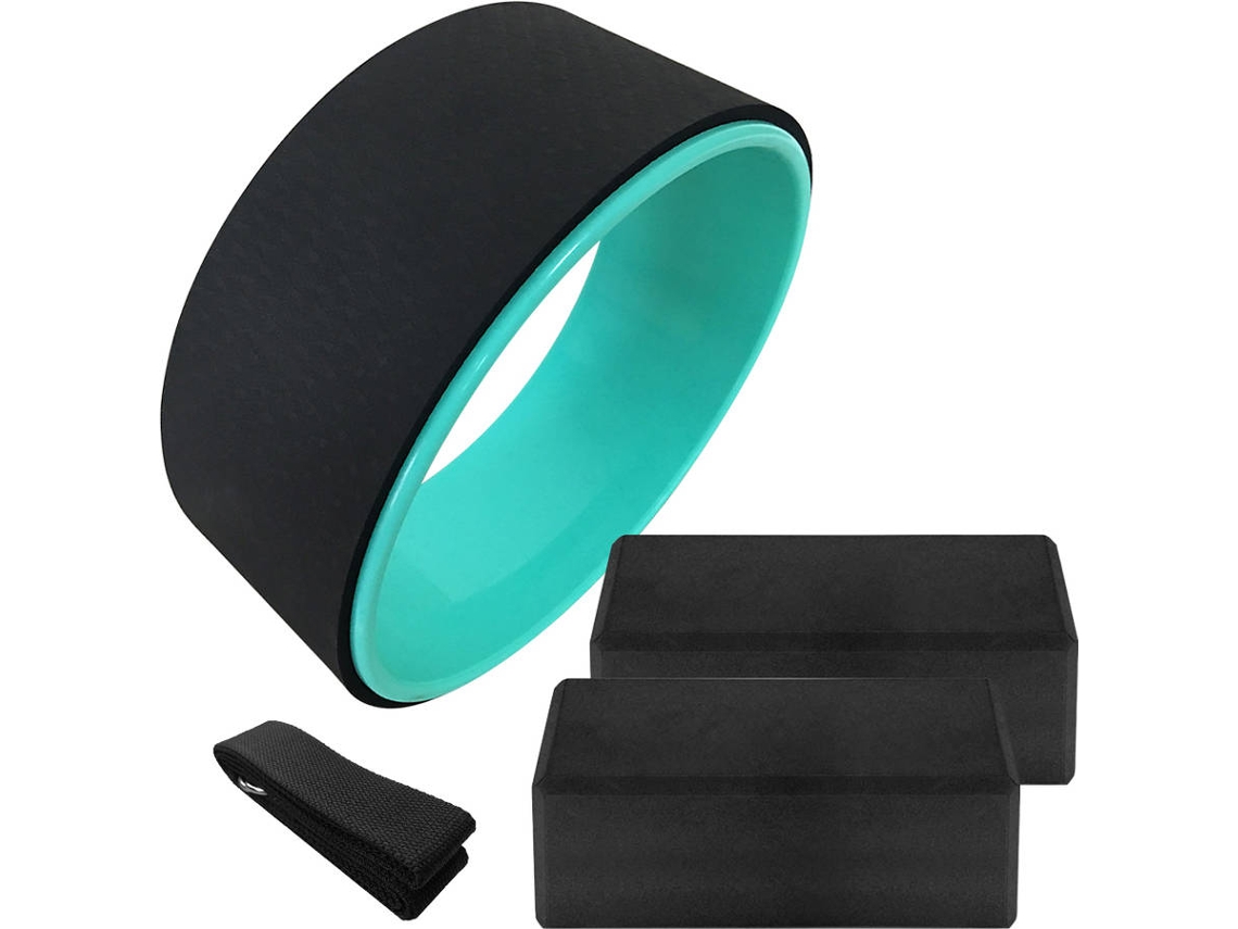 Conjunto de Yoga Preto (4 Peças)