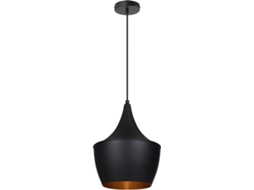 Candeeiro Suspenso Aluminio Tri Mercury Preto