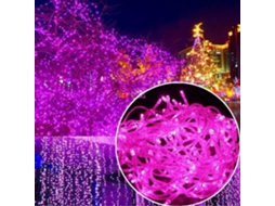 Pisca pisca de 1000 Leds Iluminação para Carnaval, Casamentos, Áreas Externas, Jardins e Interiores (rosa) ORBITRA COMMERCE (100m)