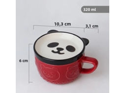 Caneca De Café Com Desenho Criativo De Gato Japonês (vermelha), Com Tampa De Cerâmica Ecológica.