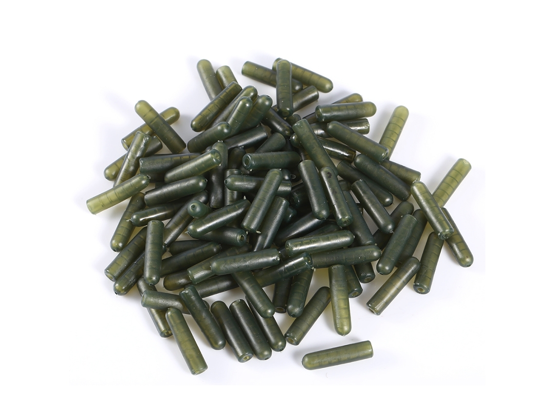 Fishing Line Sleeve (anti-tangle, Durable) Green Carp Soft Fishing Accessories, 100 Pieces Per Sale