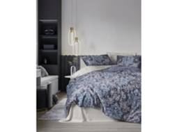 Conjunto de cama - Capa de edredom 220 x 240 cm + 2 fronhas 60 x 60 cm - Cetim de algodão - Bege