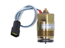 Válvula Solenoide de Bomba Hidráulica de Latão de Alto Desempenho com 2 Pinos para Escavadeira Kobelco SK200 6E