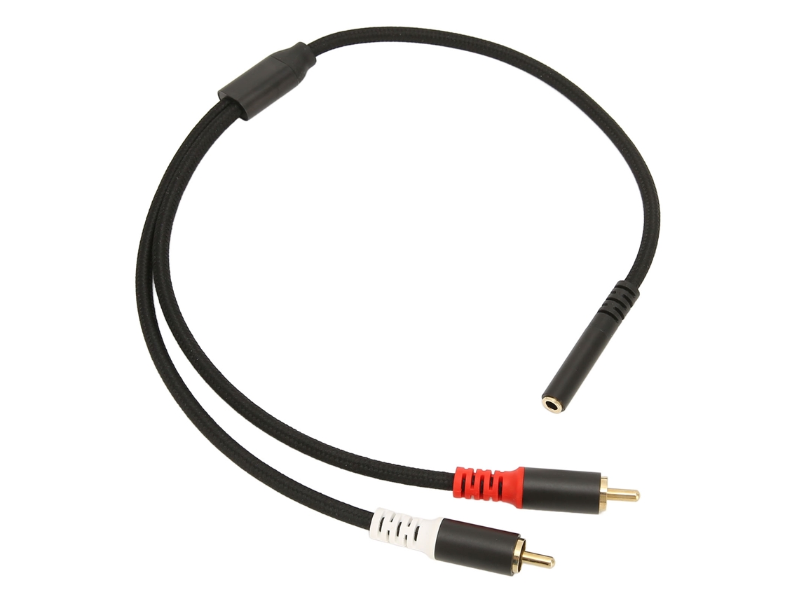 Cabo 3.5mm Para 2 Rca Bidirecional Ouro 24k