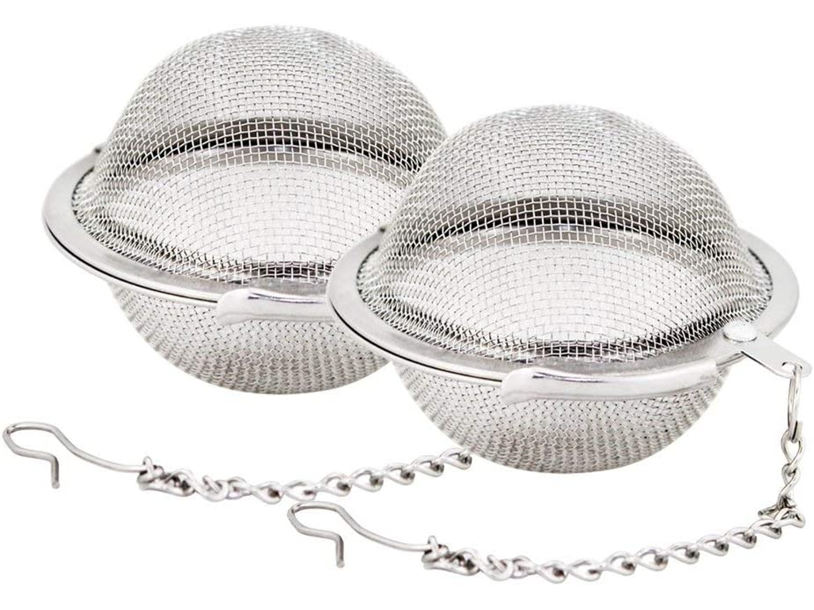 Conjunto De 2 Infusores De Chá Em Aço Inoxidável 2, 1 Polegadas