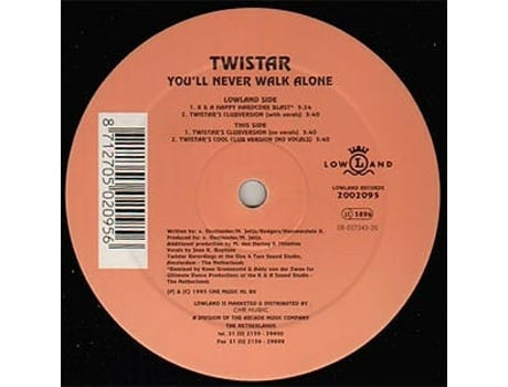 Vinil Youll Never Walk Alone Rave Remixes Lowland Records