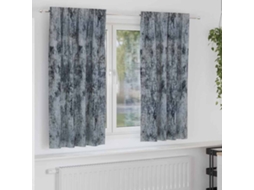 Vidaxl Cortinas De Veludo 2 Unid. Cinza Prata 175 X 140 Cm Veludo