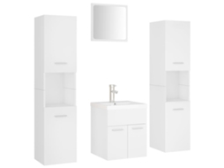 Bathroom Furniture Set, Bathroom Furniture Sets Vidaxl Branco Madeira Processada (41 X 38.5 X 46 Cm)