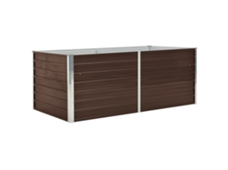 Raised Garden Bed, Raised Garden Beds Vidaxl Marrom Metal (160 X 80 X 45 Cm)