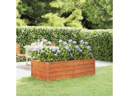 Vidaxl Canteiro De Jardim 160x80x45 Cm Aço Corten Cor Enferrujado