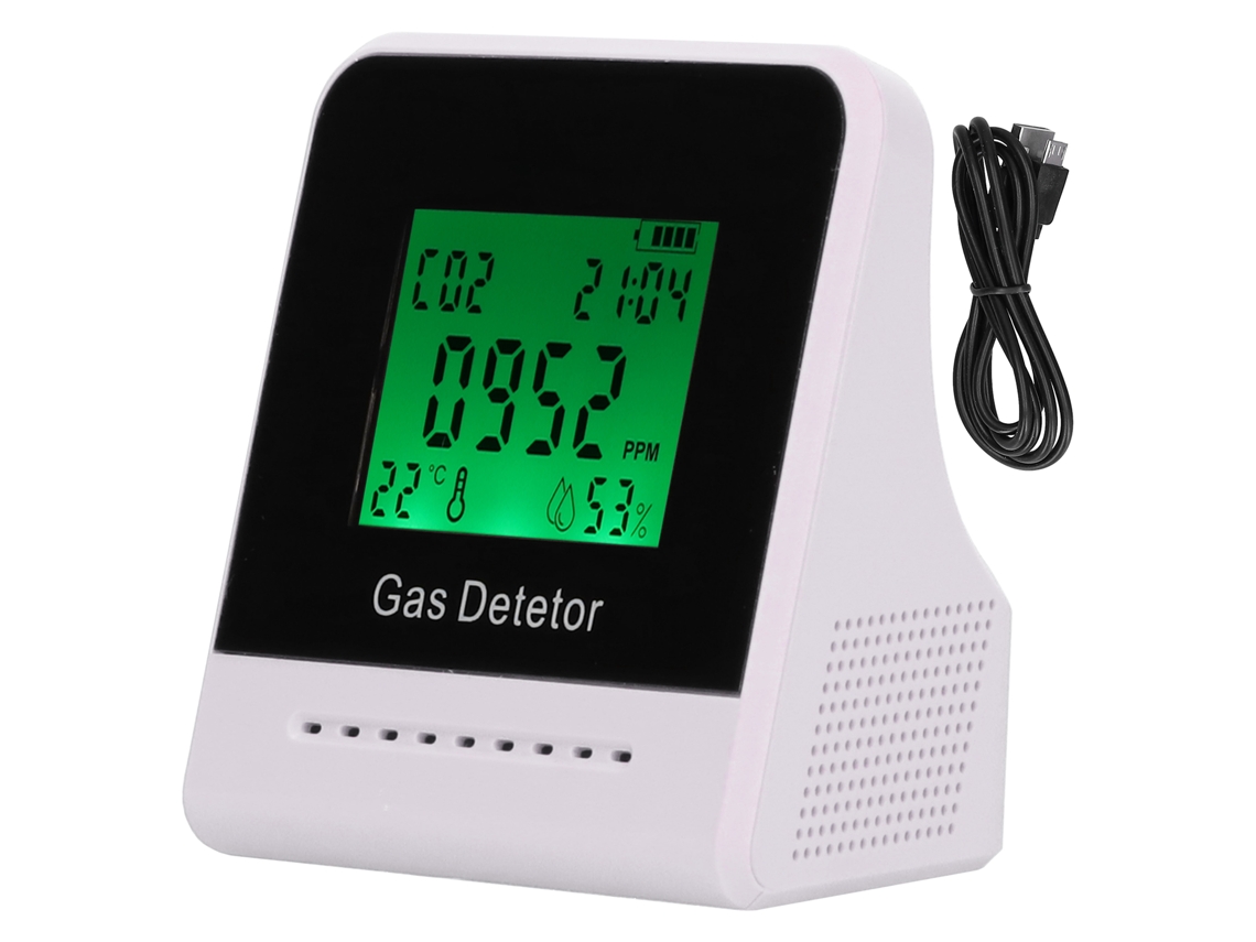 Monitor De Qualidade Do Ar Laxiscreed Com Deteção De Co2, Temperatura E Humidade
