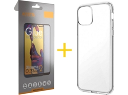 Kit Capa e Película Apple iPhone 11 SKYHE Full Liso (Transparente)