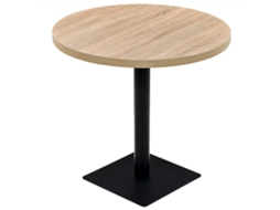 Dining Table, Dining Tables Vidaxl Bege Mdf (ø 80 X 75 Cm)