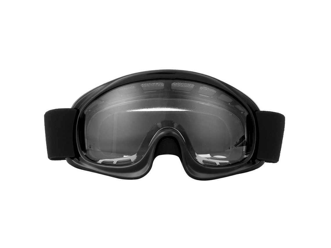 Óculos de Segurança Infantil para Motocicleta, Ciclismo Ao Ar Livre, À Prova de Vento, Anti impacto, Óculos de Esqui BRILVIBERA (preto)