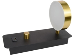 Arandela De Parede Led Com Rotação De 300 Graus E Entrada Usb Para Uso Interno, 9w, Para Corredores. Gokoco