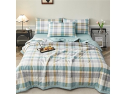 Colcha Acolchoada Fansu Capa de Cama Manta para Ar Condicionado Conjunto Patchwork 100% Algodão Sofá com Padrã