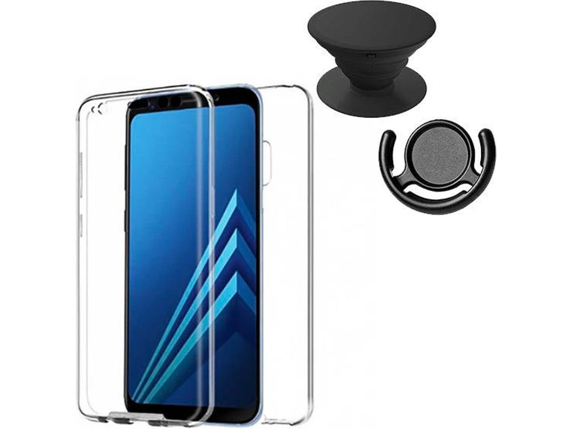Kit Capa/PopSocket e Suporte PopSocket Samsung Galaxy S7 3x1 360º Impact Protection Transparente