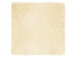 Vidaxl Tapete De De Ovelha Sintética Tafalla Creme 240 X 240 Cm