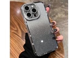 Capa De Tpu Para Iphone 14 Pro Max - Glitter Degradê De Diamante