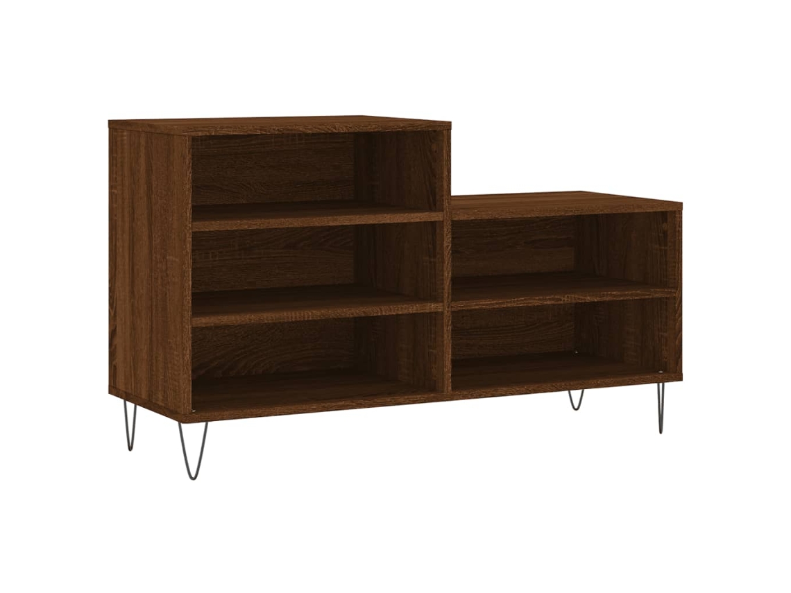 Sapateira MAISON EXCLUSIVE Derivados Madeira Carvalho Castanho (102x36x60 cm)
