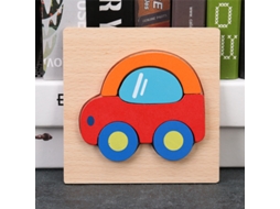 Puzzles De Madeira Para Bebés E Crianças De 1, 2 E 3 Anos, Brinquedos Montessori Educativos Para Bebés Carro Hexinyigjly
