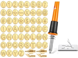 Conjunto de 56 Brocas para Lenha com Letras, Números e o Alfabeto. SFUSHOS