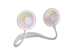 Resfriador de Ar Portátil Ventilador de Pescoço com Rotação Flexível e Velocidade do Vento Ajustável para Viagens e Uso Ao Livre AQUAFORGE