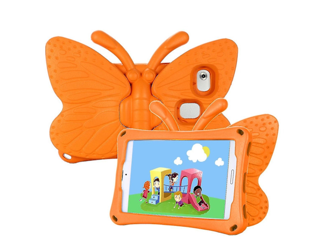 Capa Borboleta Para Samsung Galaxy Tab A7 Lite 8.7 T220/t225 2021, Ideal Crianças, Material Em Espuma Eva Macia, Cantos Reforçados Tuotuo