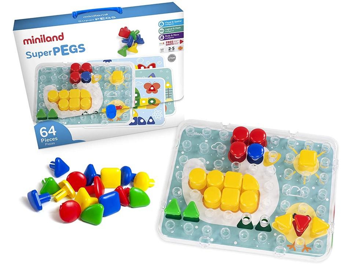 Superpegs 64 Peças Miniland