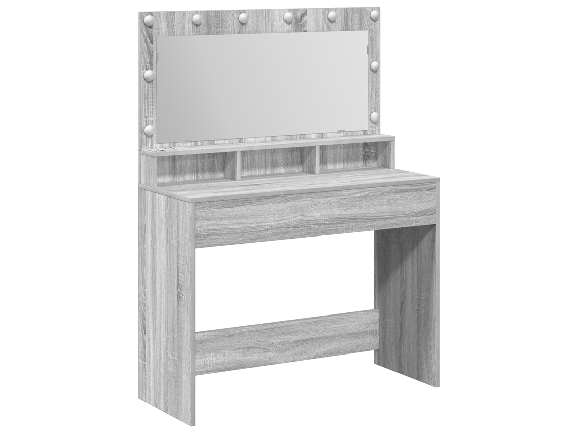 Conjunto 1 Mesa De Vestir Vidaxl Cinzento Derivados De Madeira (100 X 41 X 135 Cm)