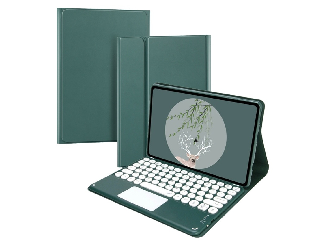 Elysve Capa Com Teclado Bluetooth Para Xiaomi Pad 6/pad 6 Pro 11 Polegadas,, Verde