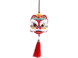 2026 kit de Bordado para Iniciantes Mascota Baile de León Manual Diy Arte Decoración Regalo de Sorte Vermelho