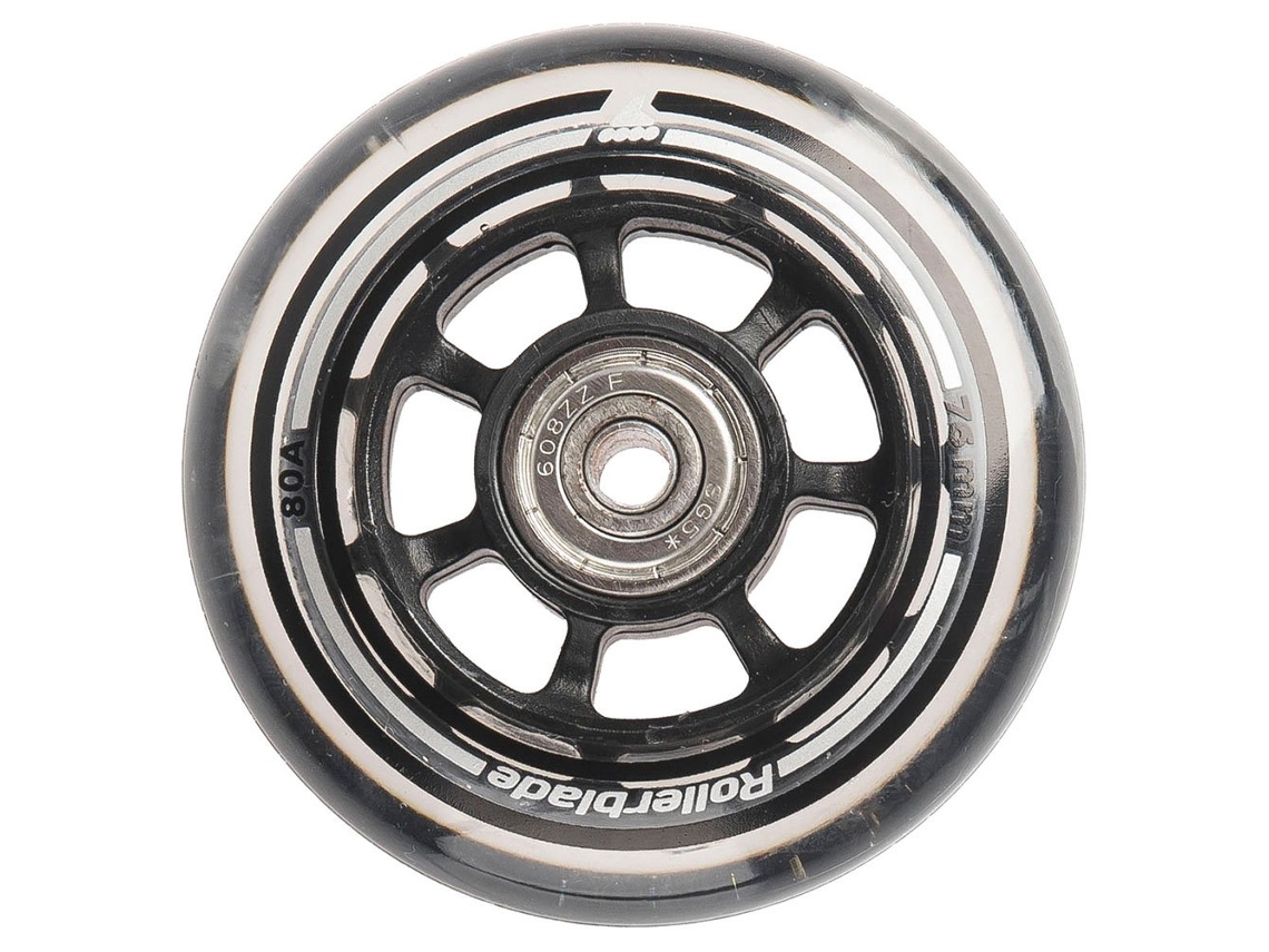 76/80A Packsg56 Mm Sp 8 Units Prateadorollerblade
