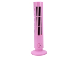 Ventilador De Torre Mini Usb Laxiscreed, Sem Lâminas, Portátil E Em Cor Rosa