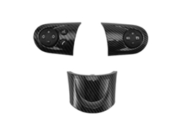 Tampa De Acabamento Do Botão De Interruptor Multifuncional Do Volante Em Fibra De Carbono Para Carros R55 R56 R57 R58 R59 R60 R61