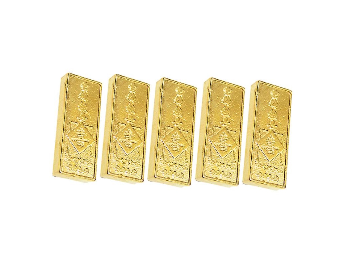 5 Unidades de Barra de Ouro Falsa ALLINLESS