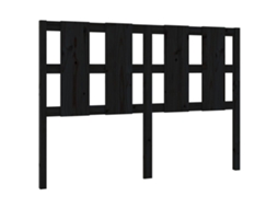 Bed Headboard, Bed Headboards Vidaxl Preto Madeira De Pinho (145.5 X 100 Cm)