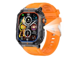 Smartwatch Yk12 2.0 Ips Com Bateria De Longa Duração De 1000mah Bluetooth Chamada E Rastreador De Atividades Físicas Laranja
